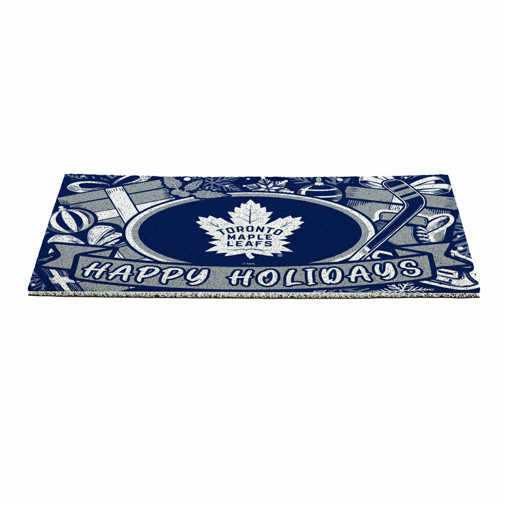 Toronto Maple Leafs Holiday PVC Mat, 28"x16", NHL