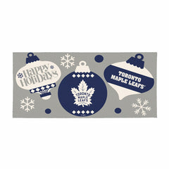 Toronto Maple Leafs Holiday Flocked Coir Sassafras Switch Mat, 22"x10", NHL