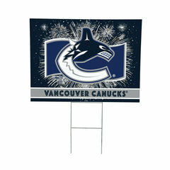 Vancouver Canucks Yard Sign, Patriotic, NHL, Home