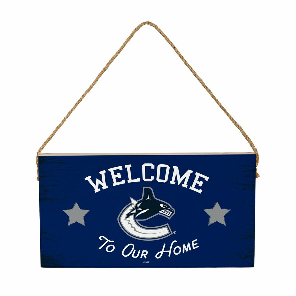 Vancouver Canucks Wood Wall Sign, 6x11, NHL, Home