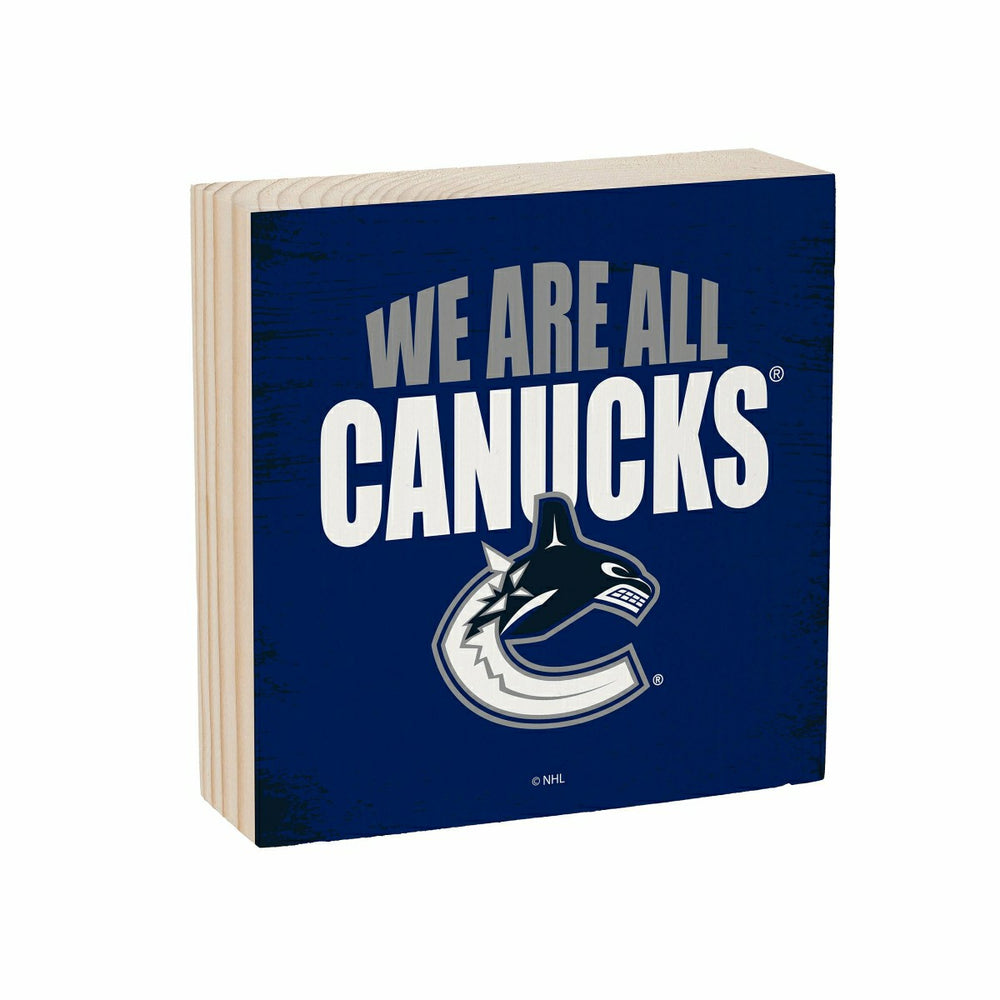 Vancouver Canucks Plock, Down Home Fans, 6x6, NHL, Home