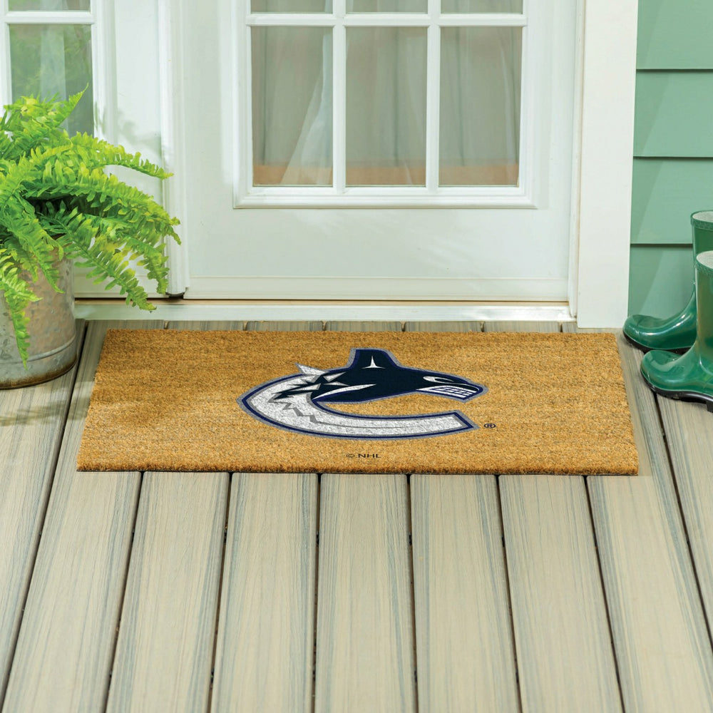 Vancouver Canucks Large Full Color Coir Mat, 36"x24", NHL