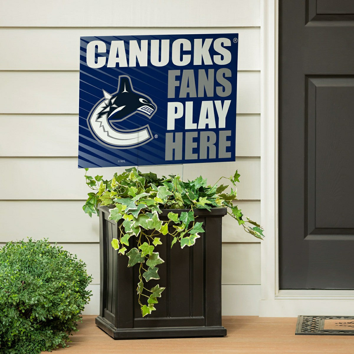 Vancouver Canucks Coroplast Yard Sign "Fans Play Here", NHL, Home