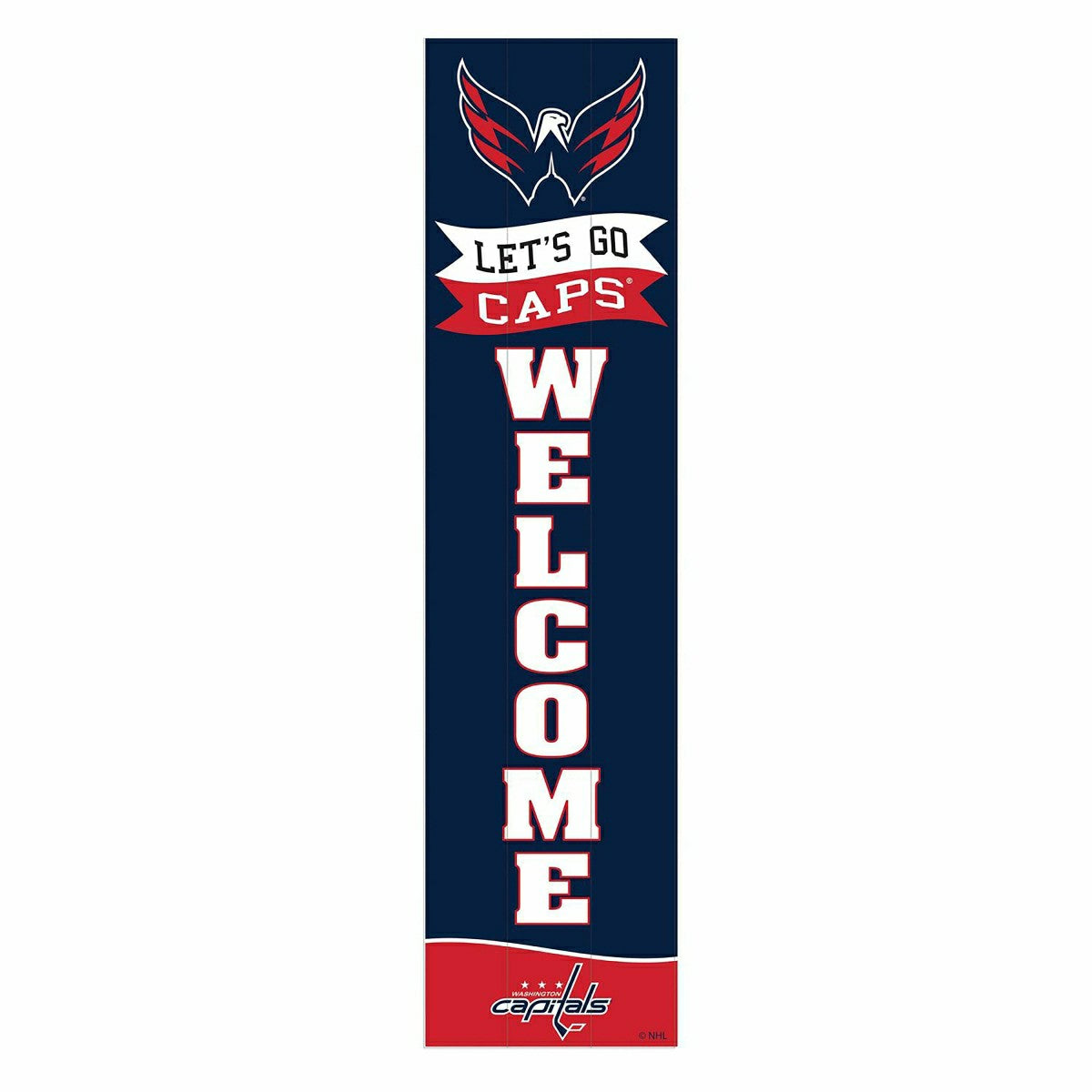 Washington Capitals Large Single Sided Leaner, 46", NHL, Home