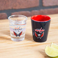 Washington Capitals 4-Piece Ceramic and Glass 2oz. Shot Glass Set, NHL, Home