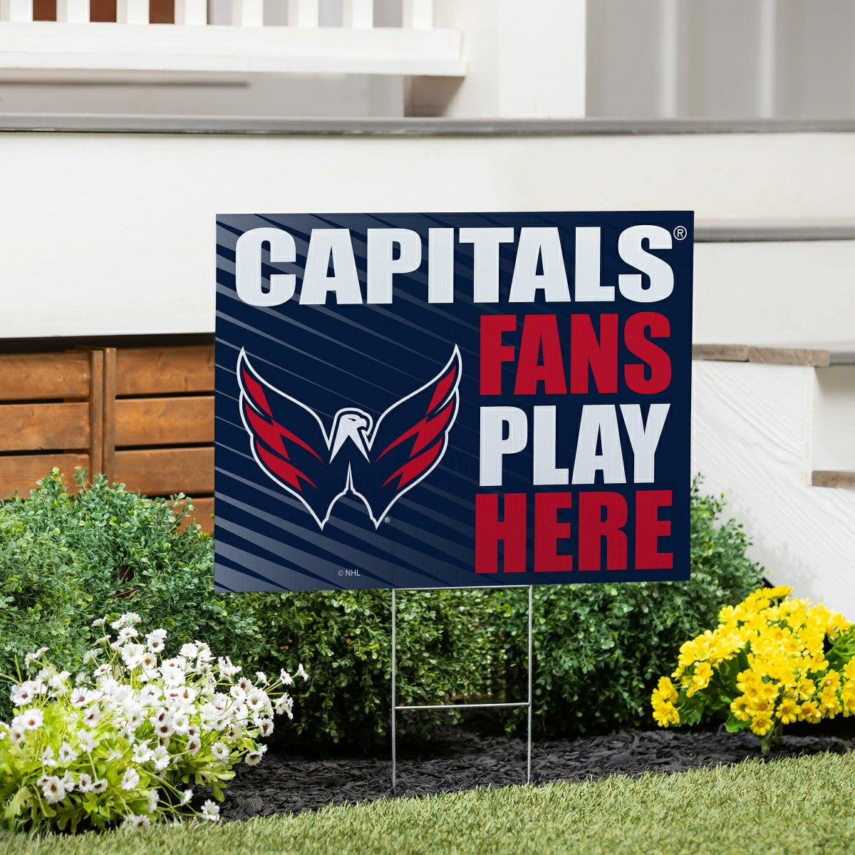Washington Capitals Coroplast Yard Sign "Fans Play Here", NHL, Home