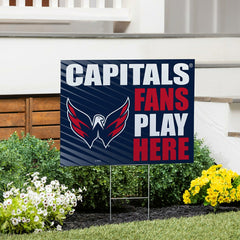 Washington Capitals Coroplast Yard Sign "Fans Play Here", NHL, Home