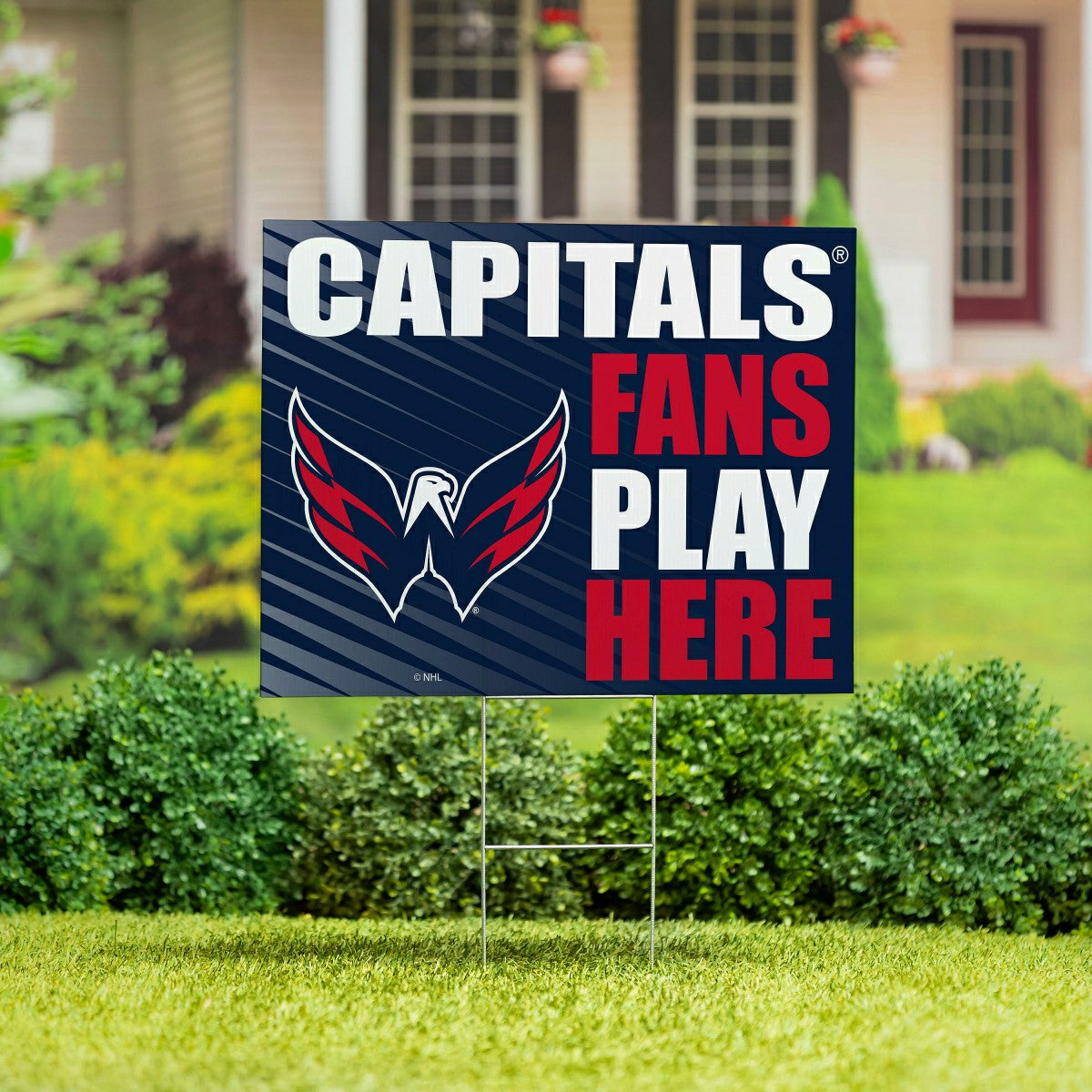 Washington Capitals Coroplast Yard Sign "Fans Play Here", NHL, Home