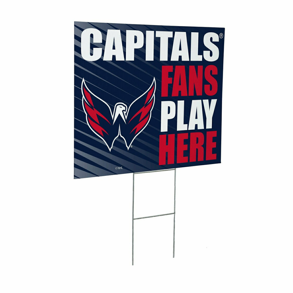 Washington Capitals Coroplast Yard Sign "Fans Play Here", NHL, Home