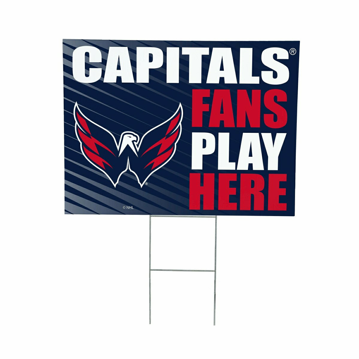 Washington Capitals Coroplast Yard Sign "Fans Play Here", NHL, Home