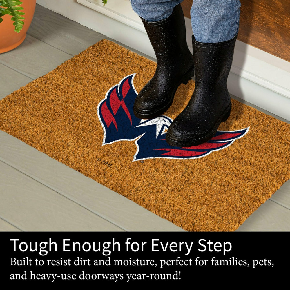 Coir Mat, 16"x28", Washington Capitals, NHL