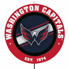 Washington Capitals, Metal Lite, Round, NHL