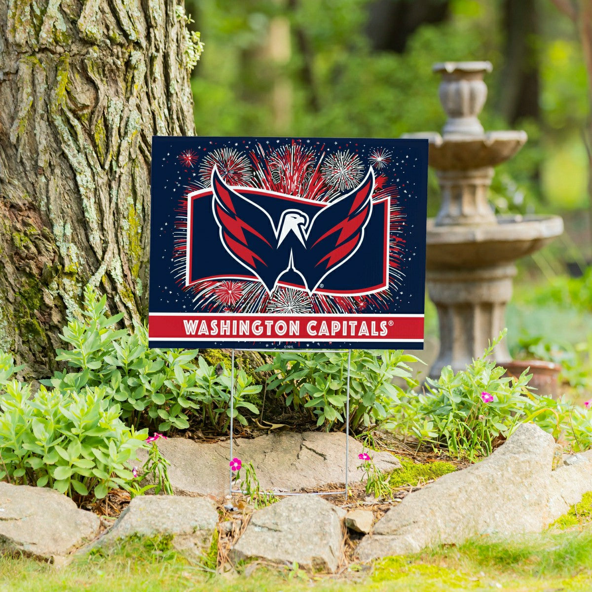 Washington Capitals Yard Sign, Patriotic, NHL, Home