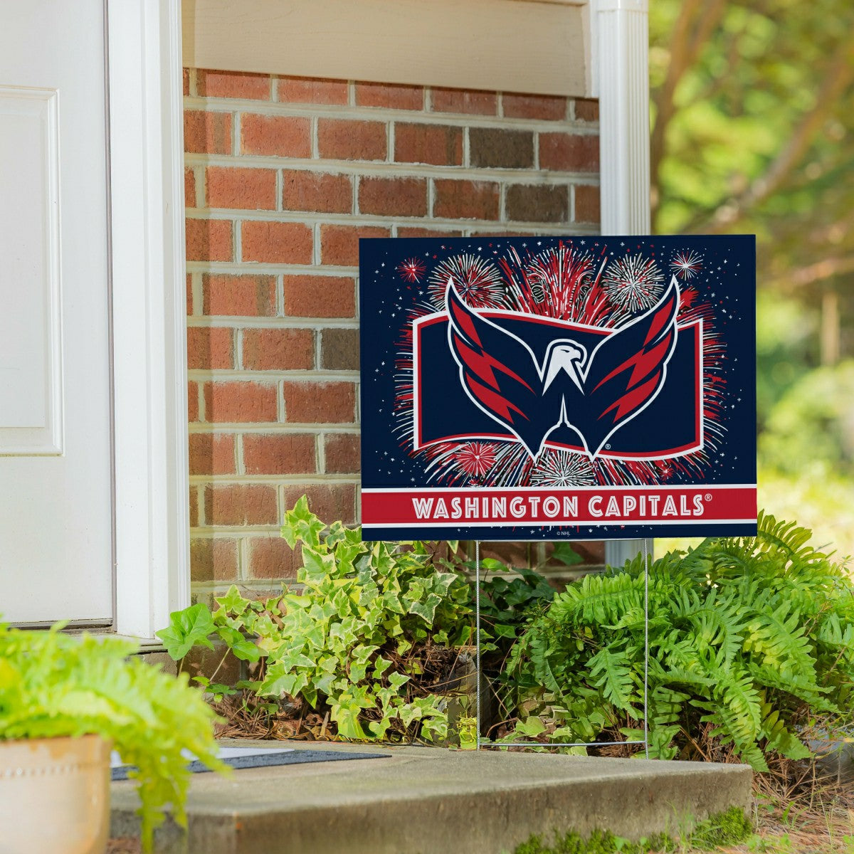 Washington Capitals Yard Sign, Patriotic, NHL, Home