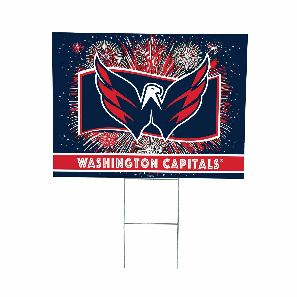 Washington Capitals Yard Sign, Patriotic, NHL, Home