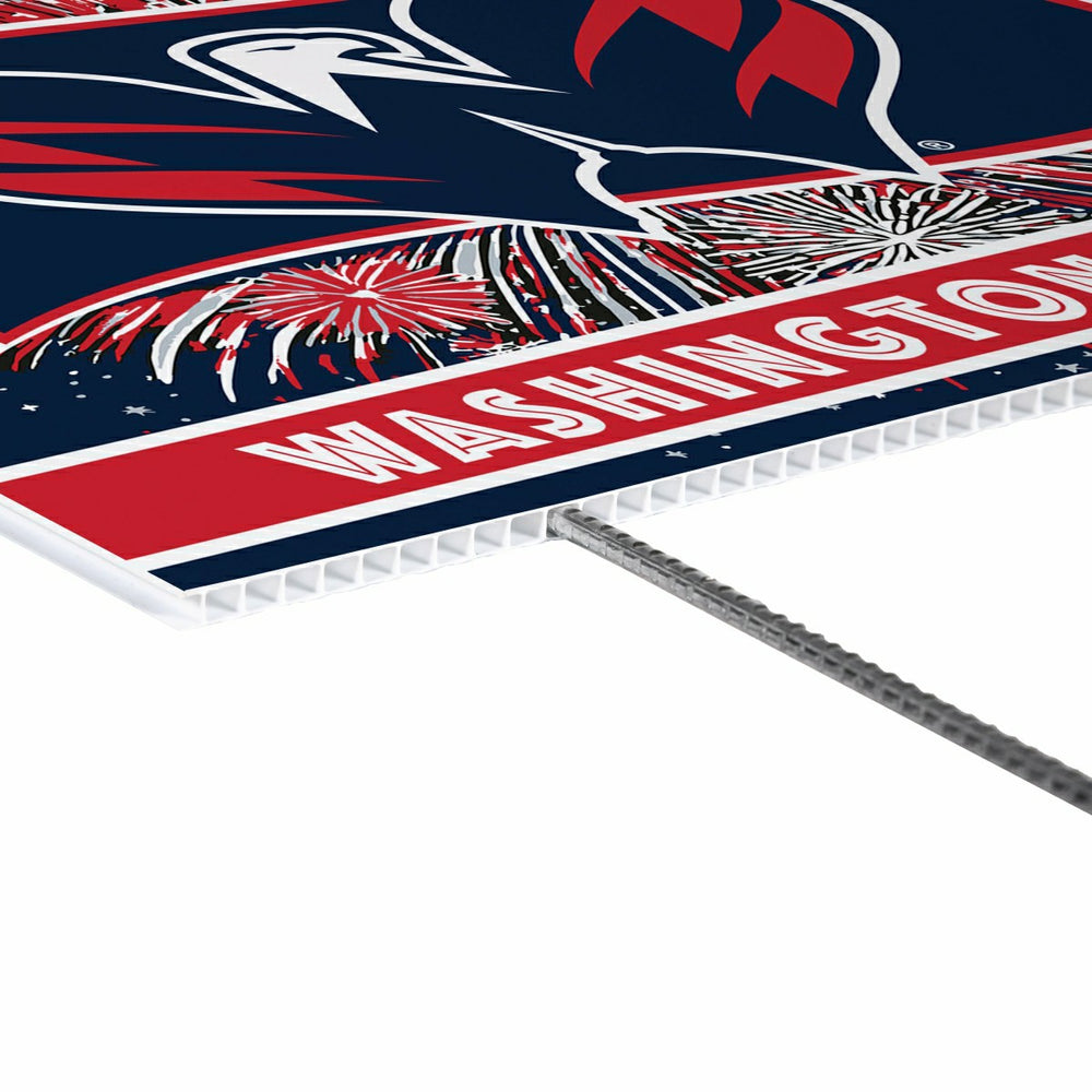 Washington Capitals Yard Sign, Patriotic, NHL, Home