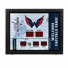Bluetooth Scoreboard Wall Clock, Washington Capitals, NHL, Home