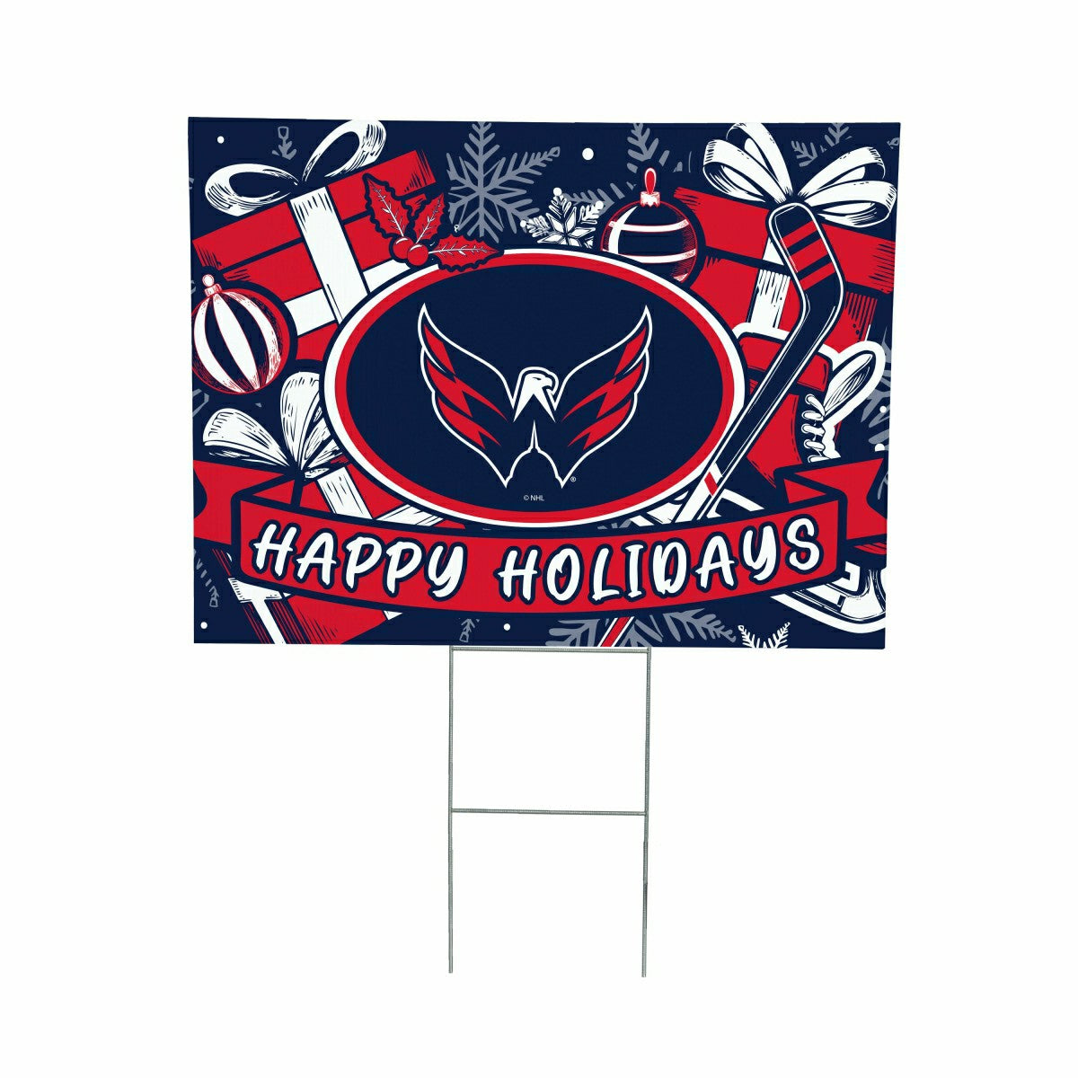 Washington Capitals Yard Sign, Holiday, NHL, Home