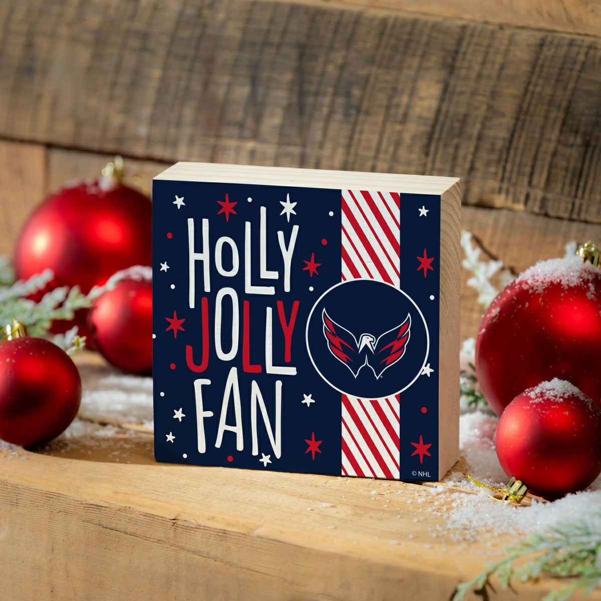 Washington Capitals Block, Holiday, 6x6, NHL, Home