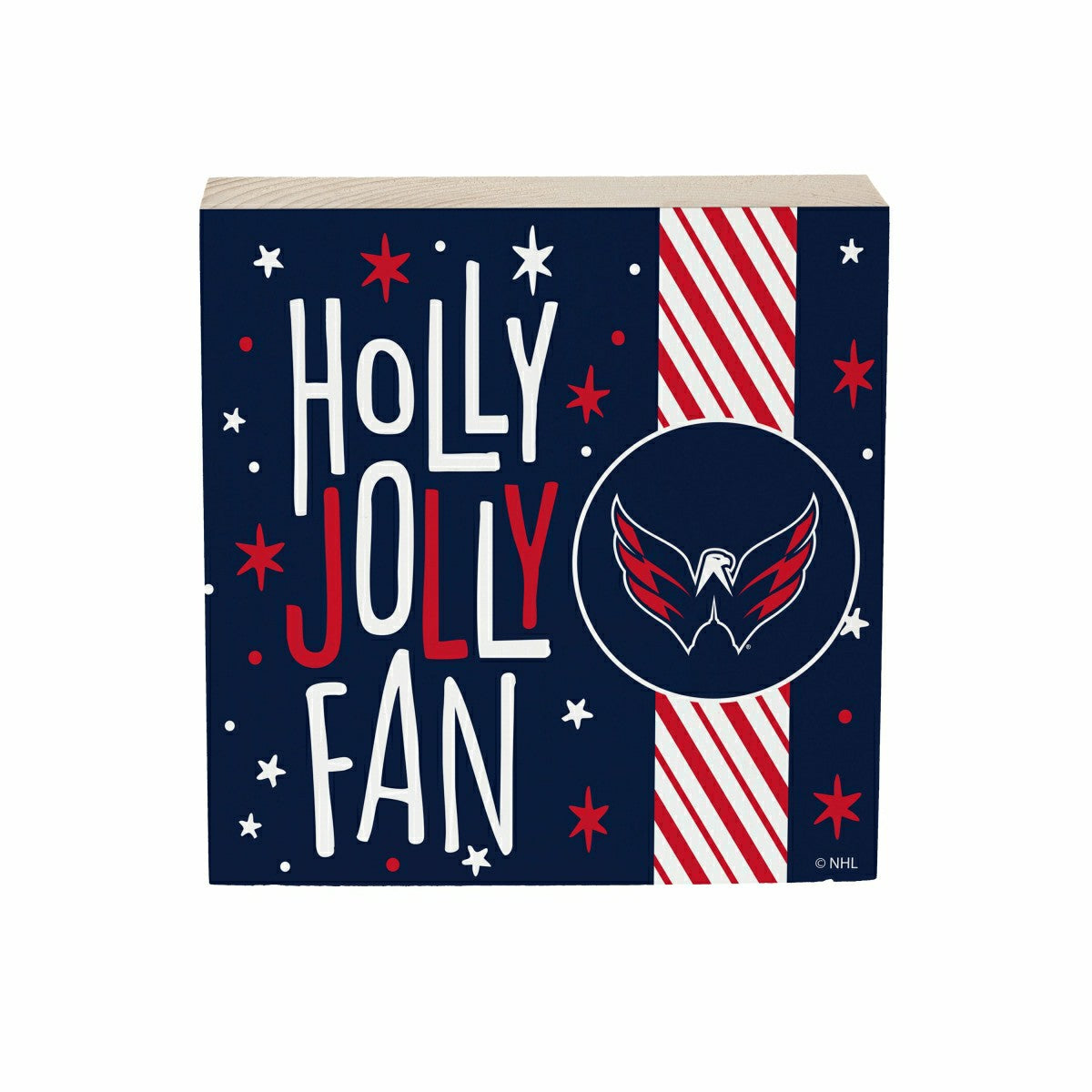 Washington Capitals Block, Holiday, 6x6, NHL, Home