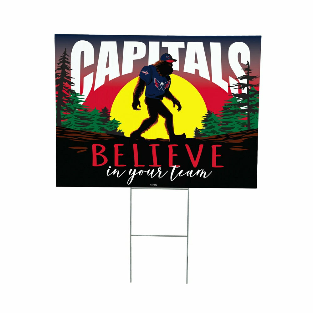 Washington Capitals Yard Sign, Bigfoot, NHL, Home