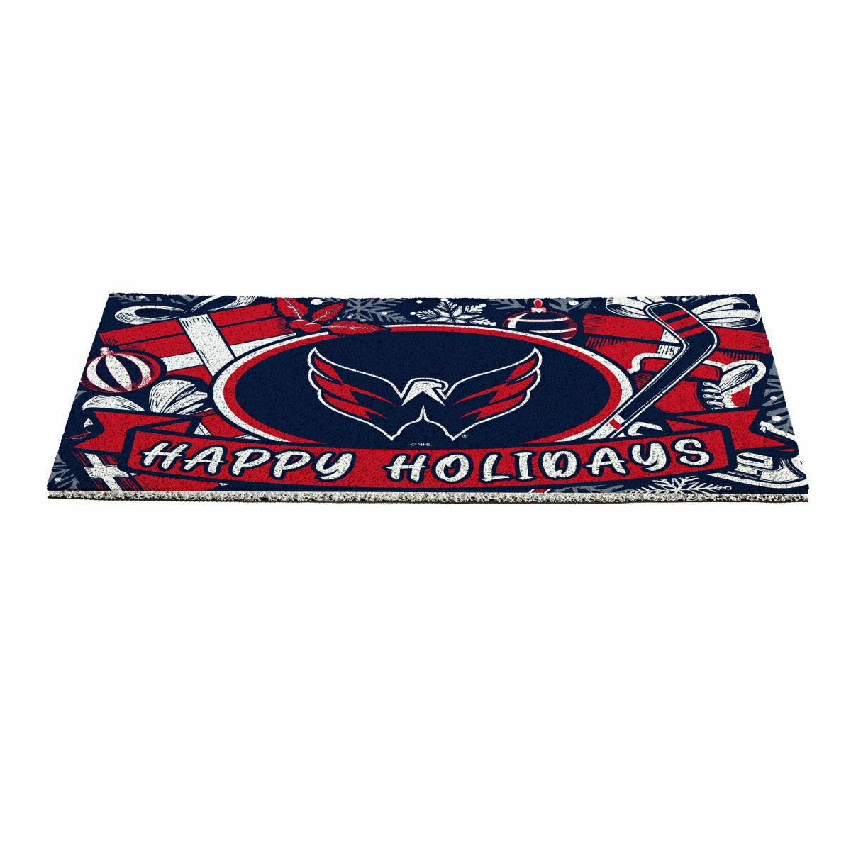 Washington Capitals Holiday PVC Mat, 28"x16", NHL