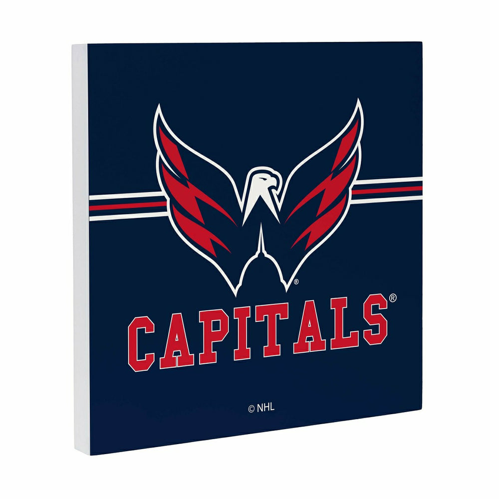 Washington Capitals Wood Wall Sign, 12x12, NHL, Home