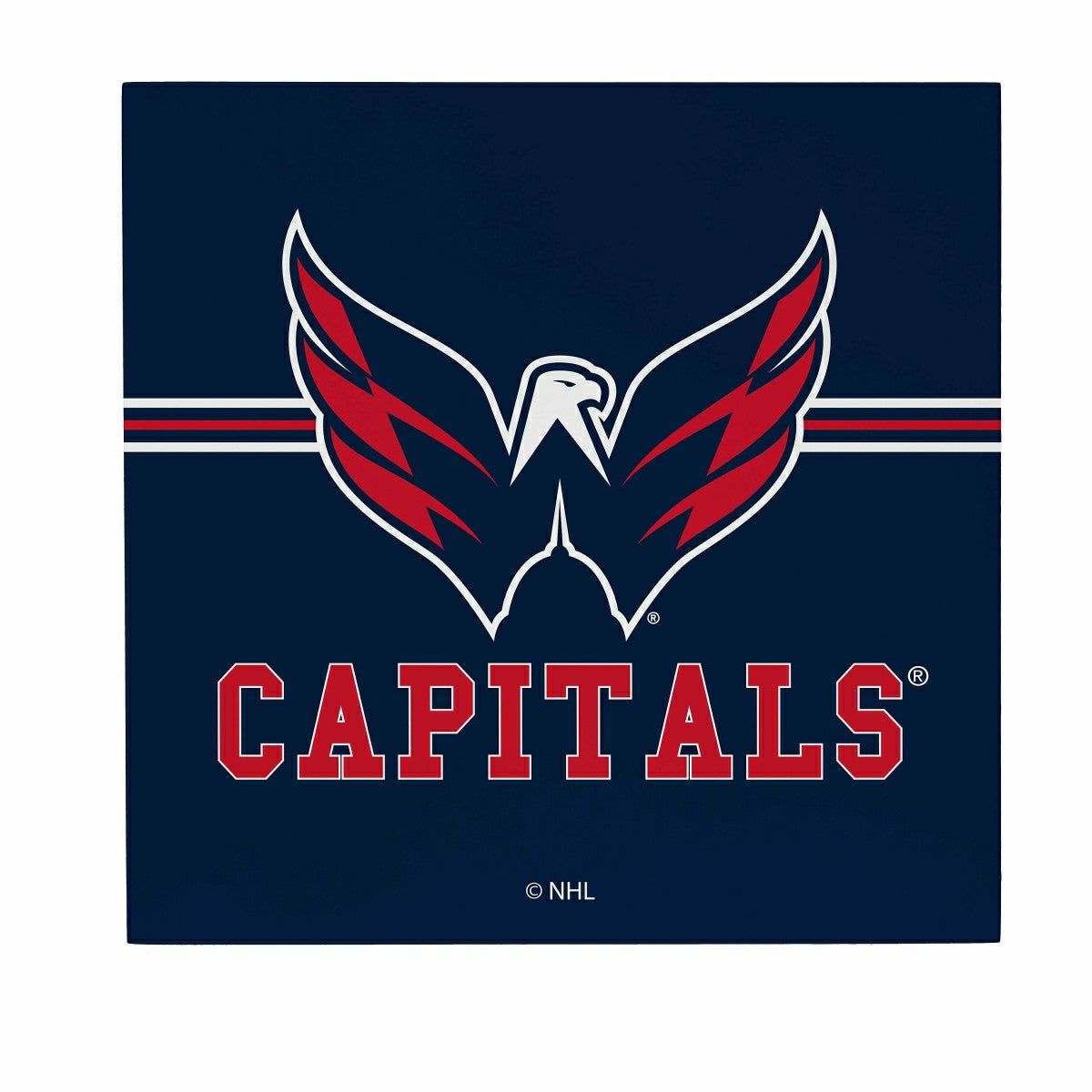 Washington Capitals Wood Wall Sign, 12x12, NHL, Home