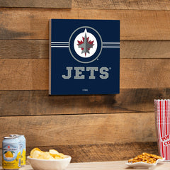Winnipeg Jets Wood Wall Sign, 12x12, NHL, Home