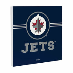 Winnipeg Jets Wood Wall Sign, 12x12, NHL, Home