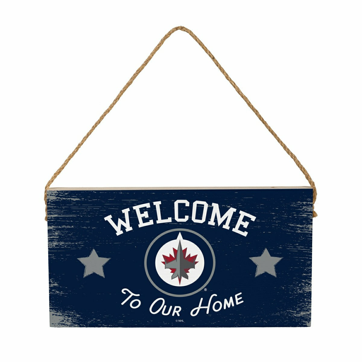Winnipeg Jets Wood Wall Sign, 6x11, NHL, Home