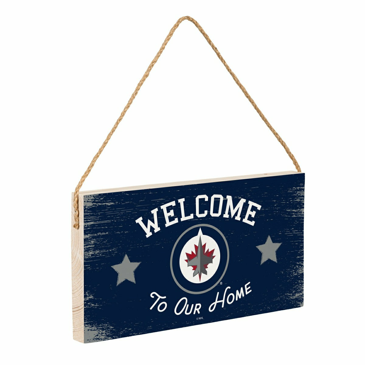 Winnipeg Jets Wood Wall Sign, 6x11, NHL, Home
