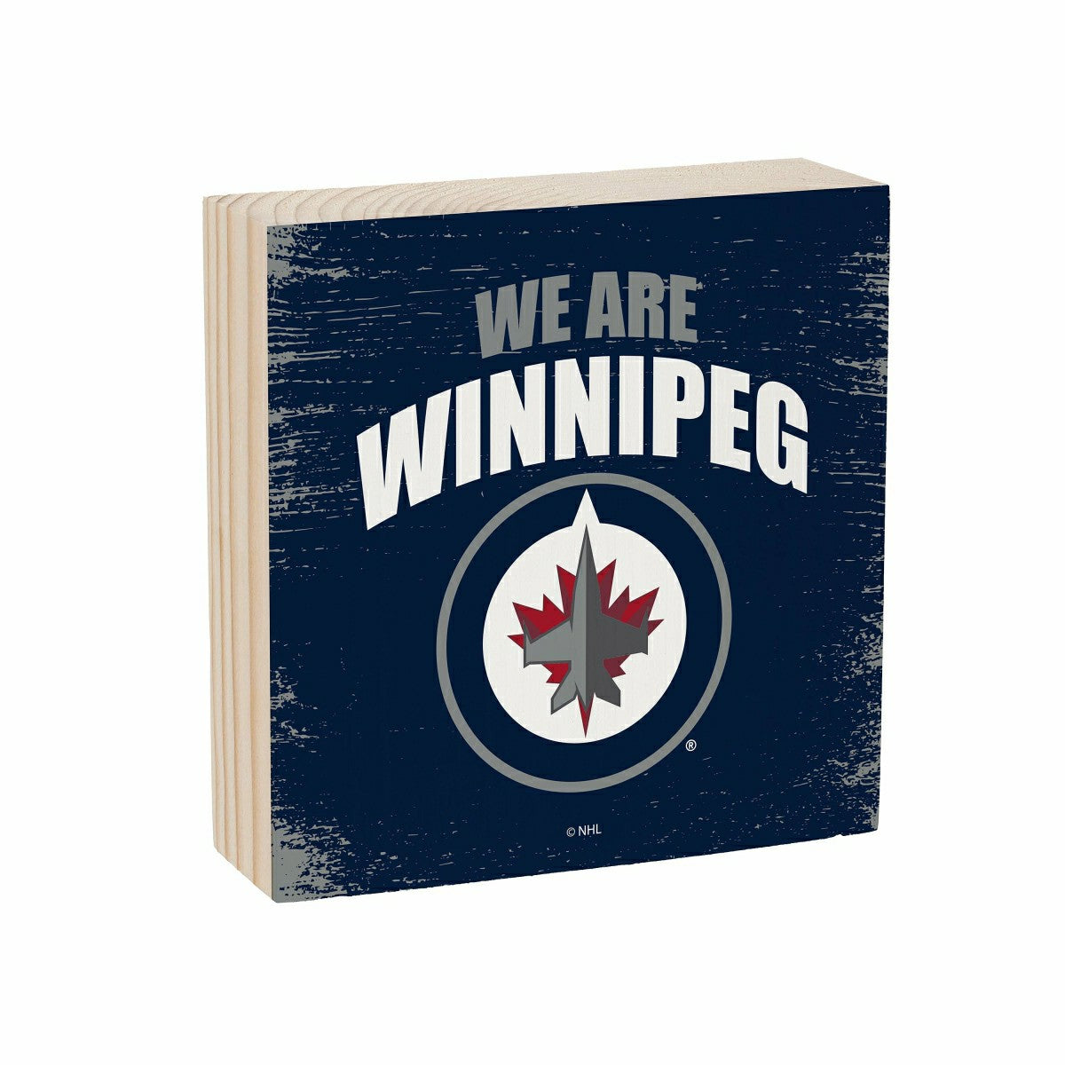 Winnipeg Jets Plock, Down Home Fans, 6x6, NHL, Home
