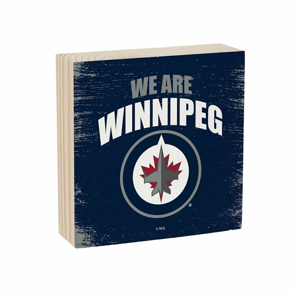 Winnipeg Jets Plock, Down Home Fans, 6x6, NHL, Home