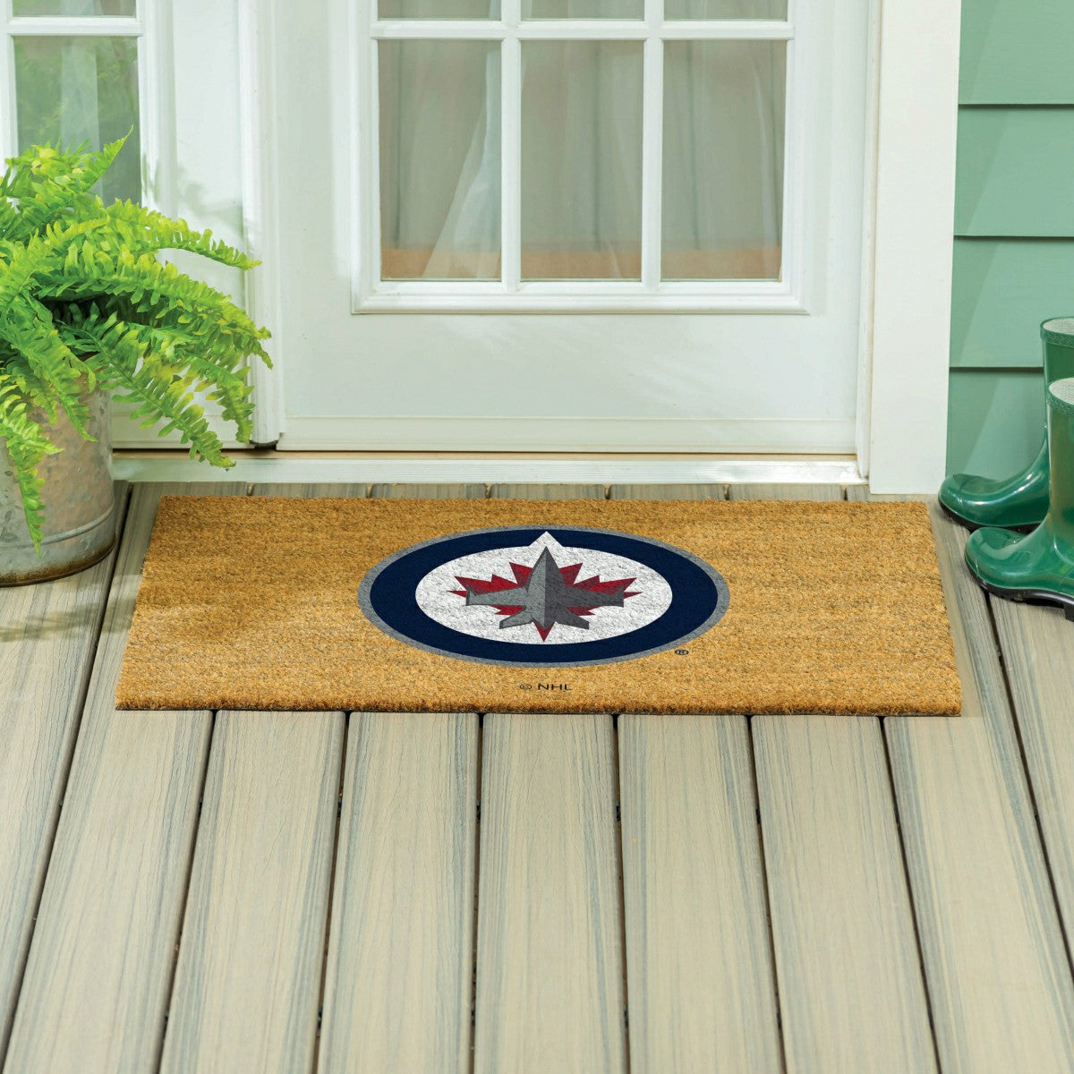 Winnipeg Jets Large Full Color Coir Mat, 36"x24", NHL