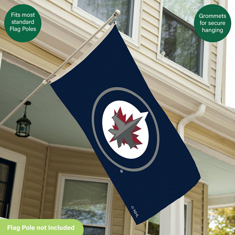 Winnipeg Jets Single Sided Flag w/ 2 Grommets, 3'x5', NHL, Home