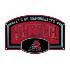 Arizona Diamondbacks USA Embossed Steel Wall Sign, 11" x 17", MLB, Home