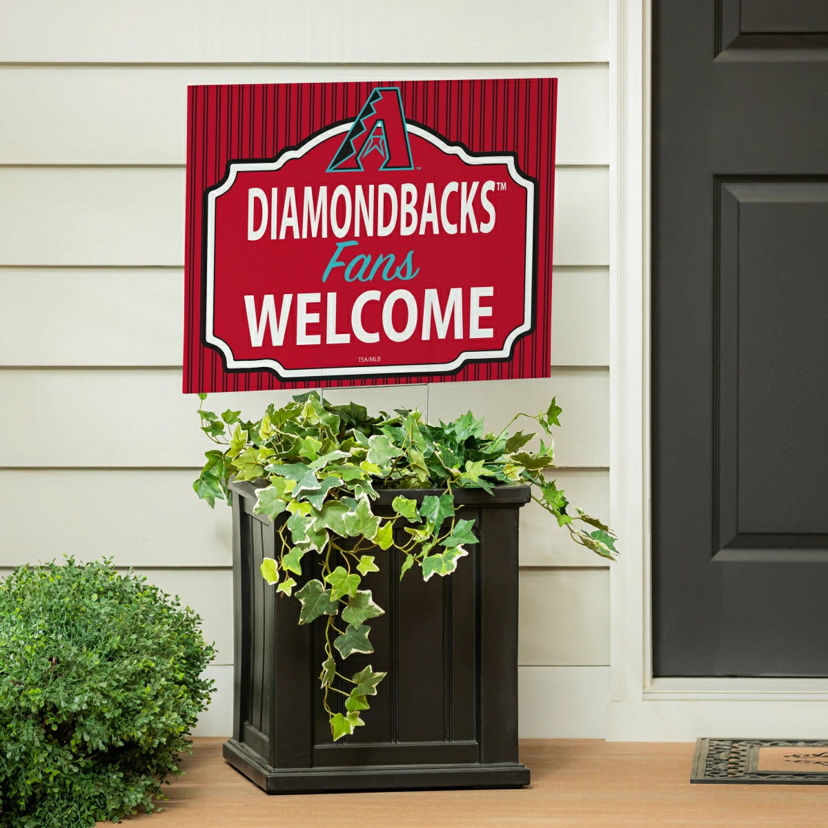 Arizona Diamondbacks Coroplast Yard Sign, "Fans Welcome", MLB, Home