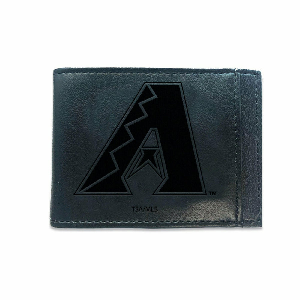 Arizona Diamondbacks Front Pocket Wallet w/ RFID Blocking Black, MLB, Home