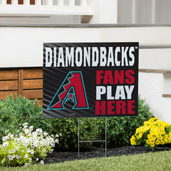 Arizona Diamondbacks Coroplast Yard Sign "Fans Play Here", MLB, Home
