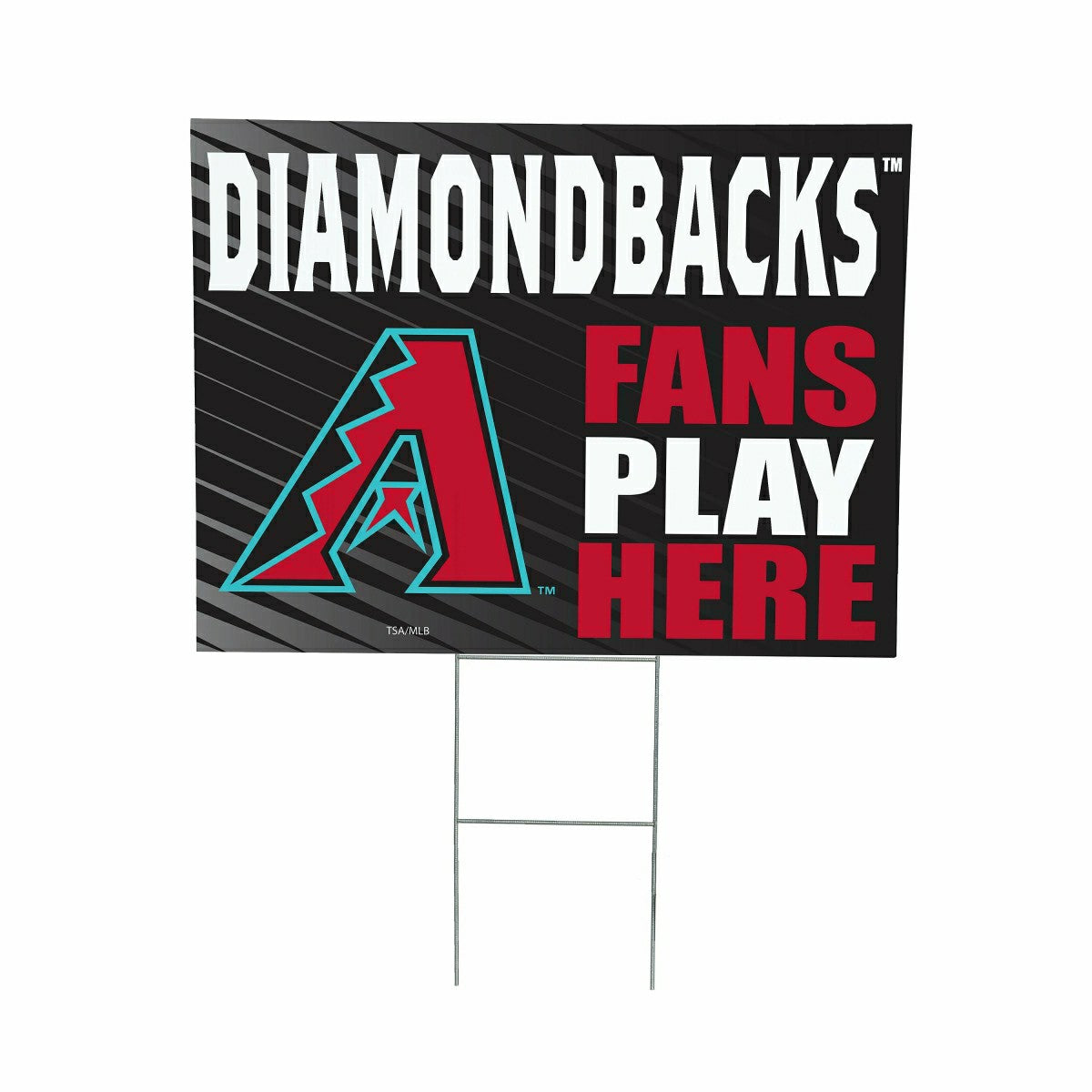 Arizona Diamondbacks Coroplast Yard Sign "Fans Play Here", MLB, Home