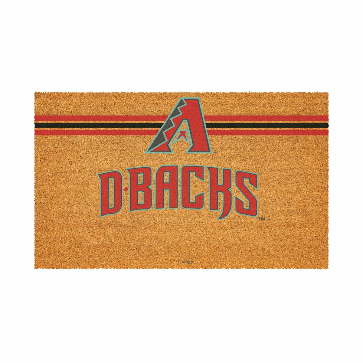 Arizona Diamondbacks Personalized Mat, Natural Coir with Color Logo, 3, MLB