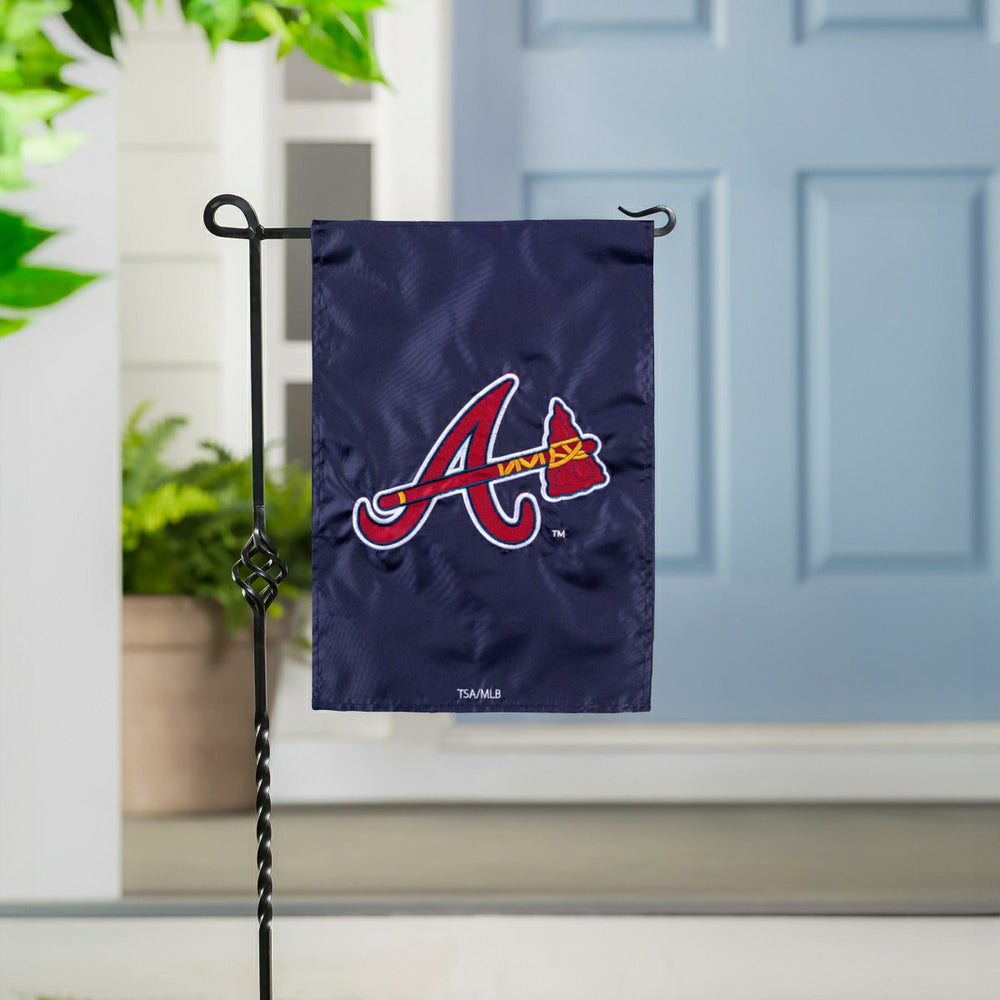 Atlanta Braves Applique Garden Flag, MLB, Home