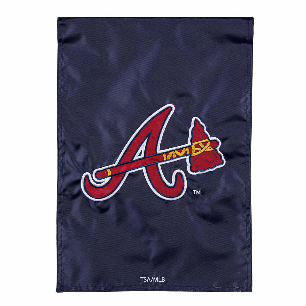 Atlanta Braves Applique Garden Flag, MLB, Home