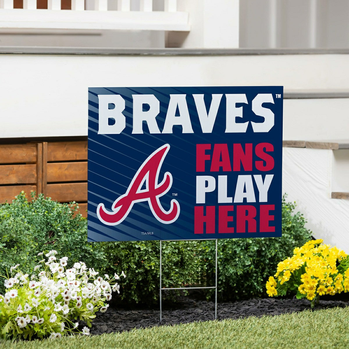 Atlanta Braves Coroplast Yard Sign "Fans Play Here", MLB, Home
