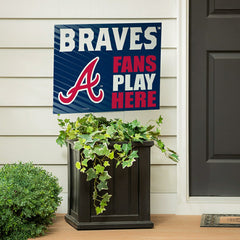 Atlanta Braves Coroplast Yard Sign "Fans Play Here", MLB, Home