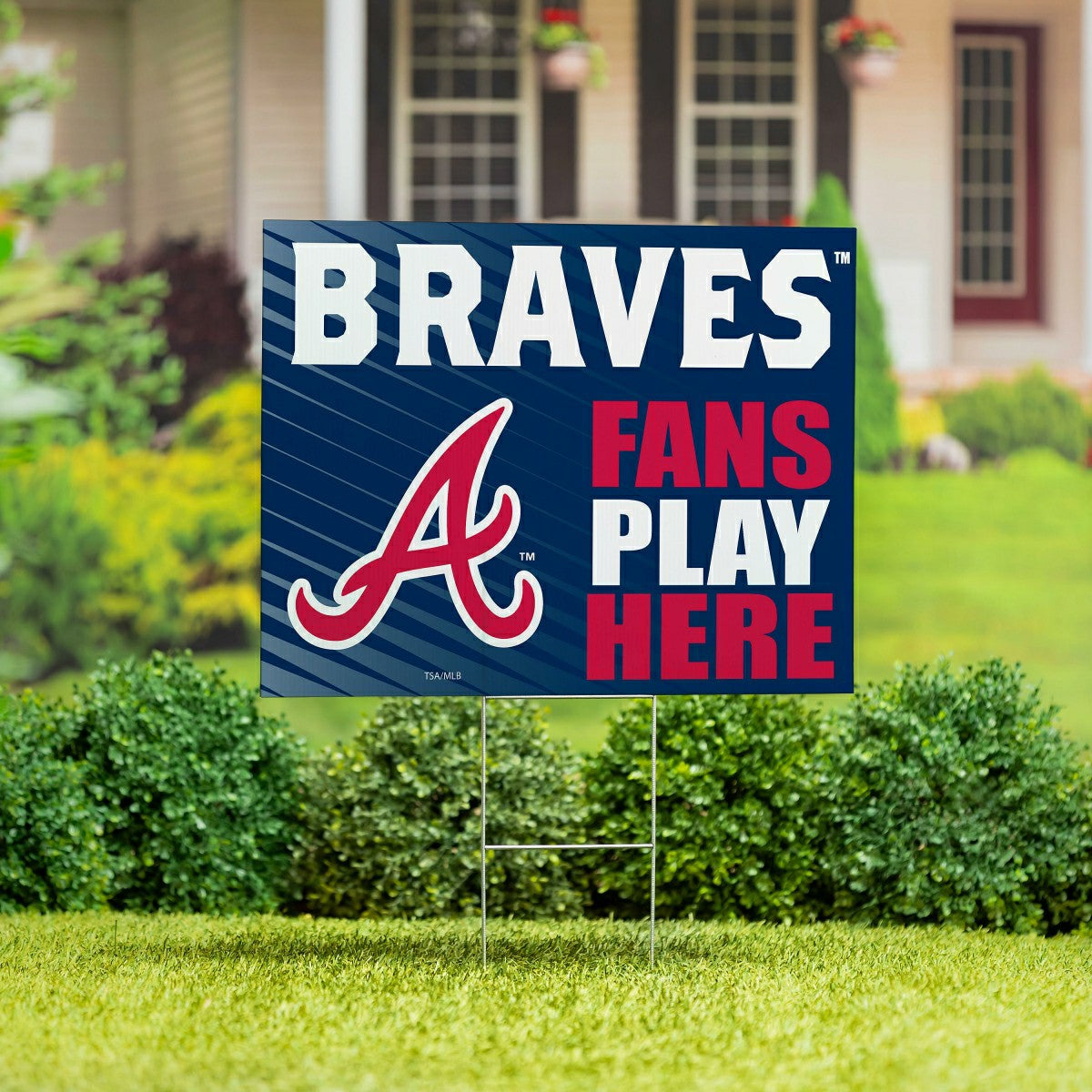 Atlanta Braves Coroplast Yard Sign "Fans Play Here", MLB, Home