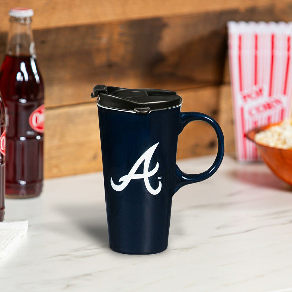 Atlanta Braves Boxed Travel Latte Cup, 17oz, MLB, Home
