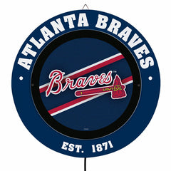 Atlanta Braves, Metal Lite, Round, MLB