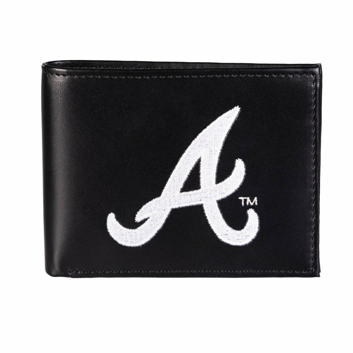 Atlanta Braves Black Bi-Fold Embroidered Wallet w/ RFID Blocking, MLB, Home